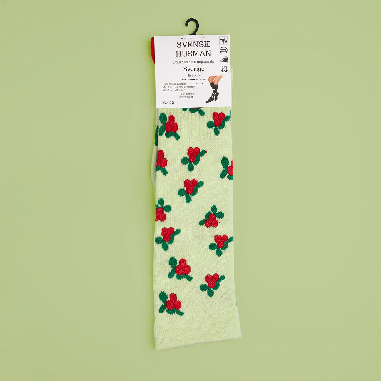 Svensk Husman Lingonberry Compression Socks