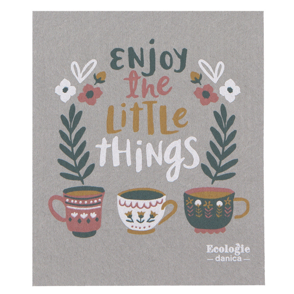 Enjoy The Little Things Swedish Dishcloth