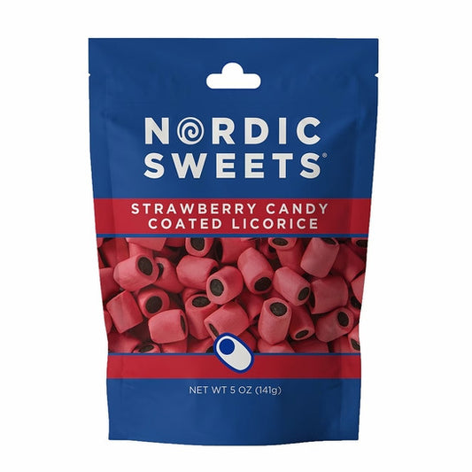 5 oz Resealable bag. Candy Coated Black Licorice