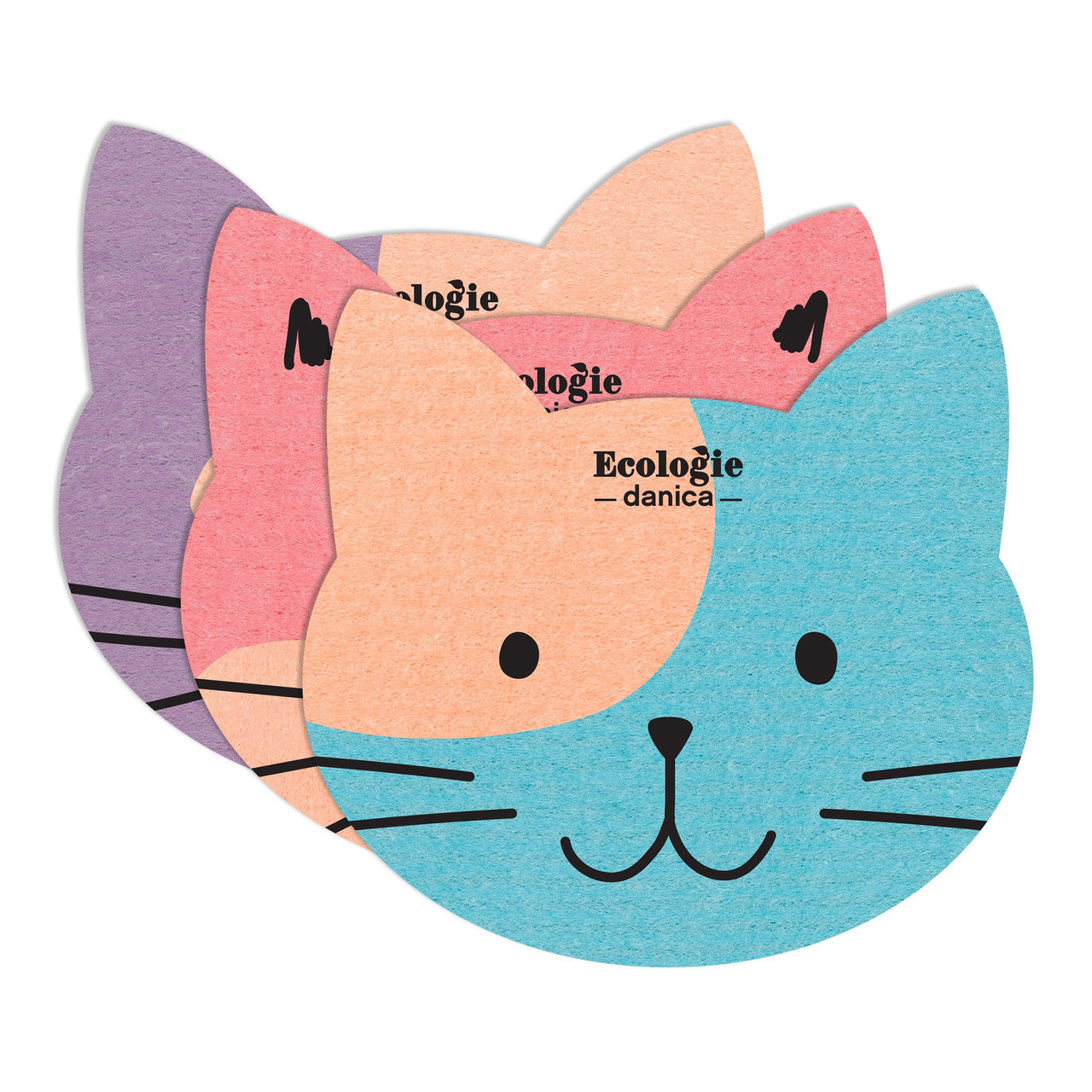 Cats 3-Pack Swedish Dishcloth