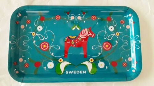 It's a nice tray.  It says Sweden on it.  You should think seriously about adding it to your home. 