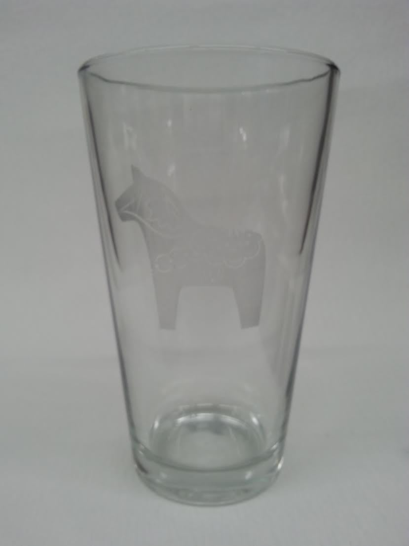 Dala Horse Pint Glass