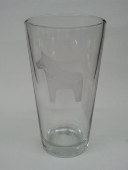 Dala Horse Pint Glass