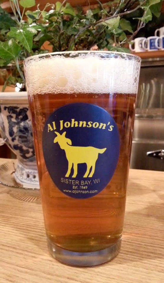 Al's Goat Logo pint glass